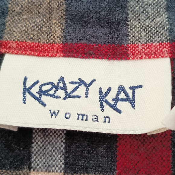 Krazy Kat Woman Flannel Shirt - Picture 6 of 8